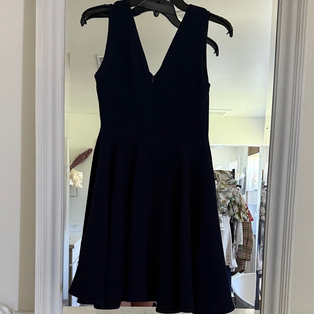 Sandro Elegant Navy Backless Dress size 1 - Picture 5 of 7